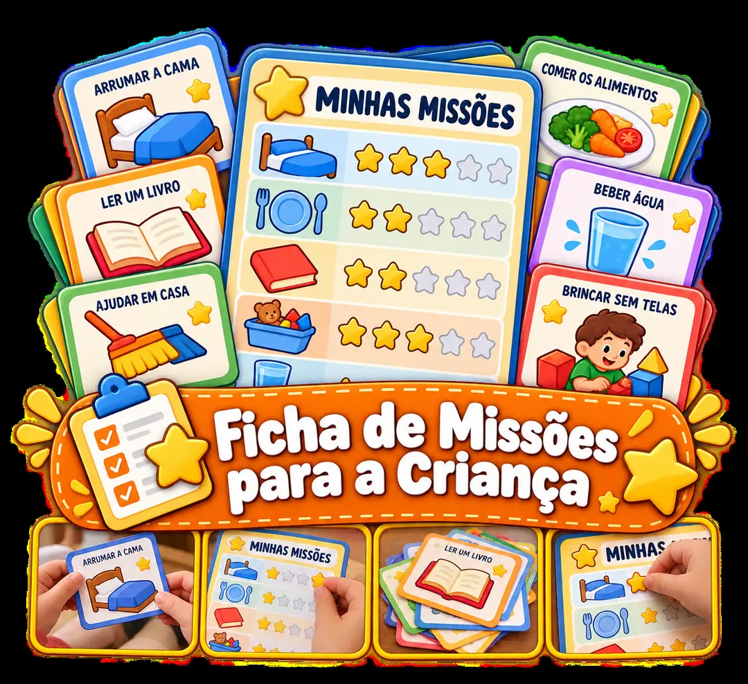 Bônus 3 — Ficha de Missões para a Criança